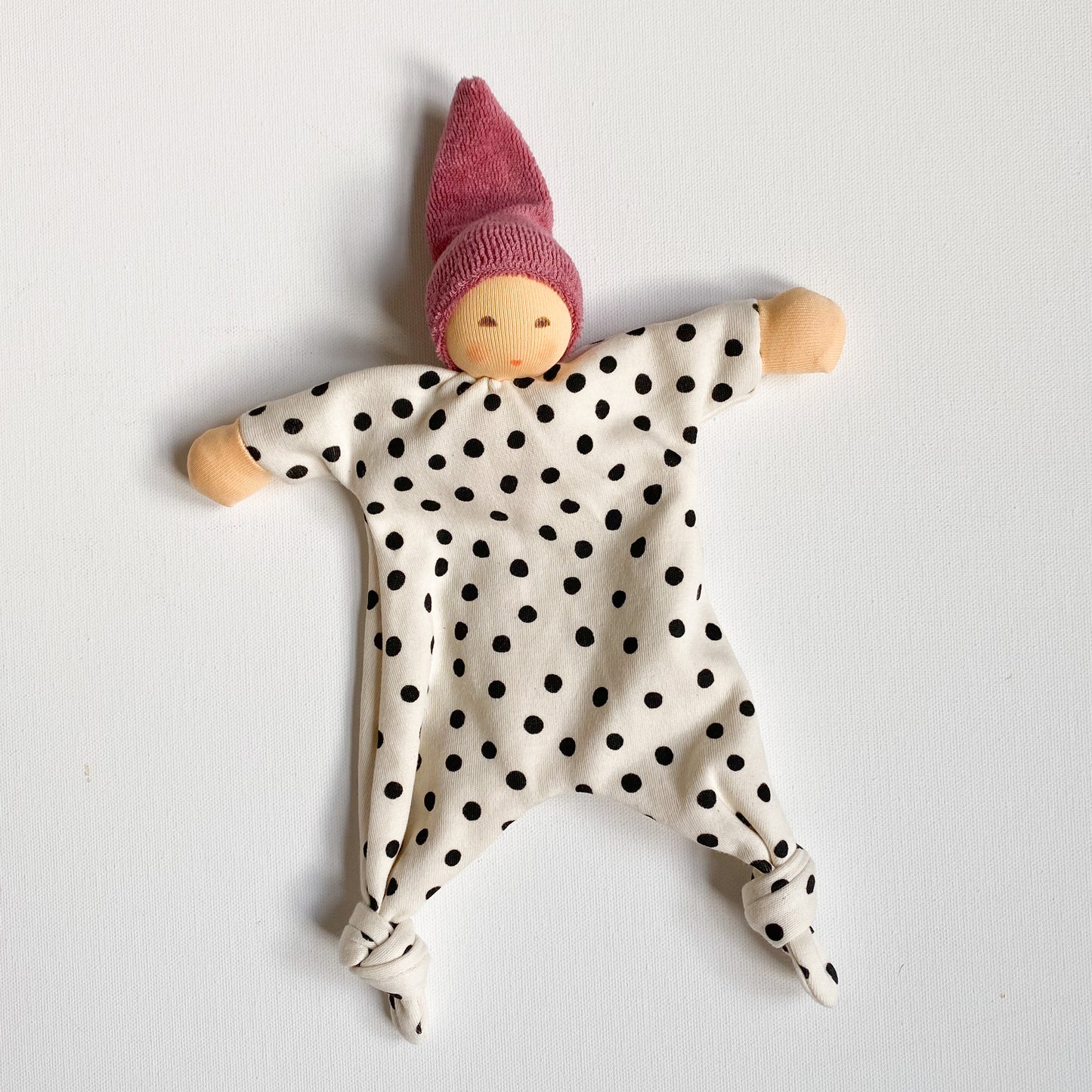 Nanchen Polka Dot Lovey Rattle