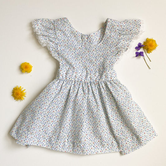 Vintage Floral Print Dress 18-24M