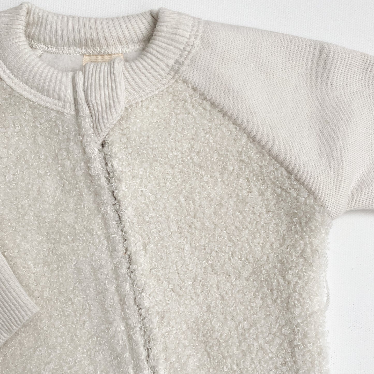 Teddy Bear Jumpsuit, Cream