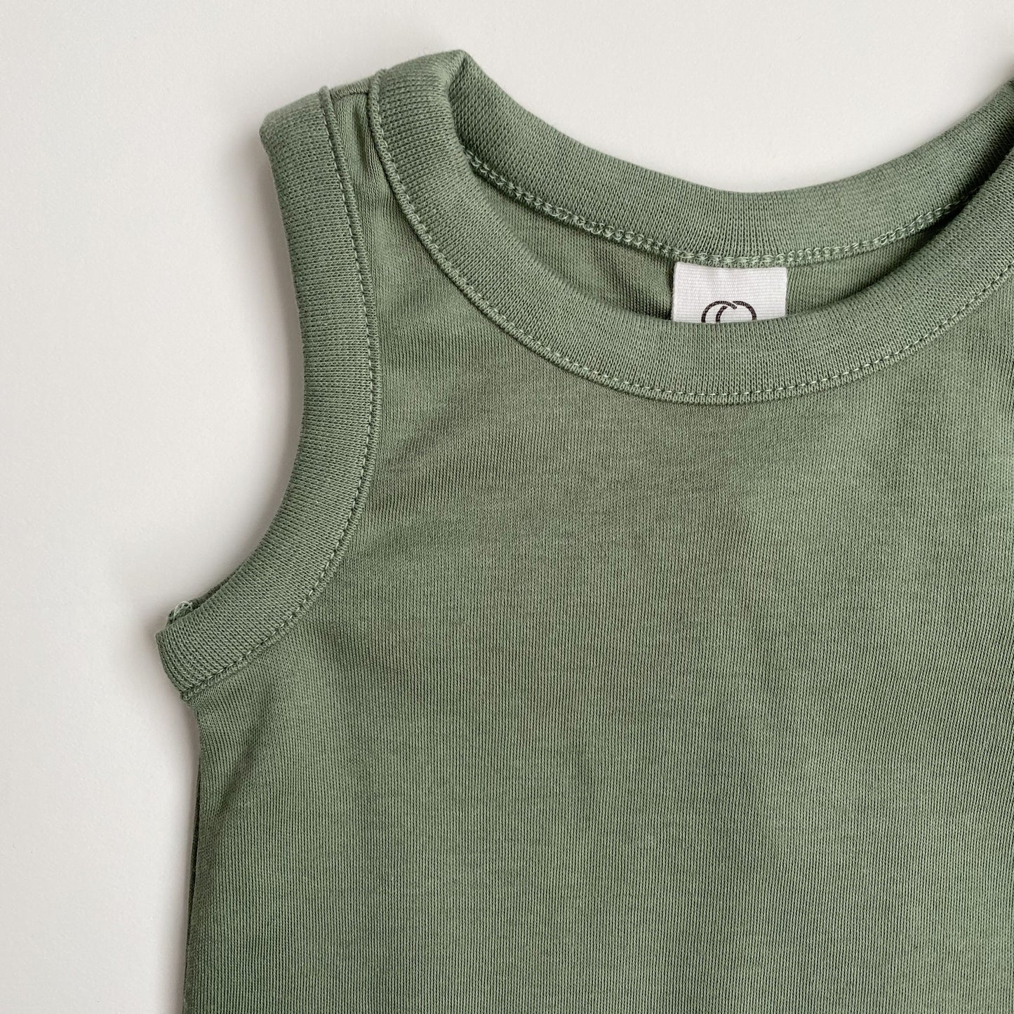 Baby Tank Romper, Green