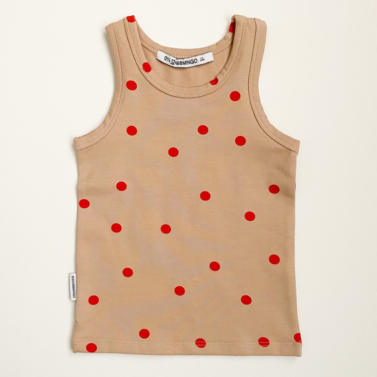 Coral Polka Dot Tank