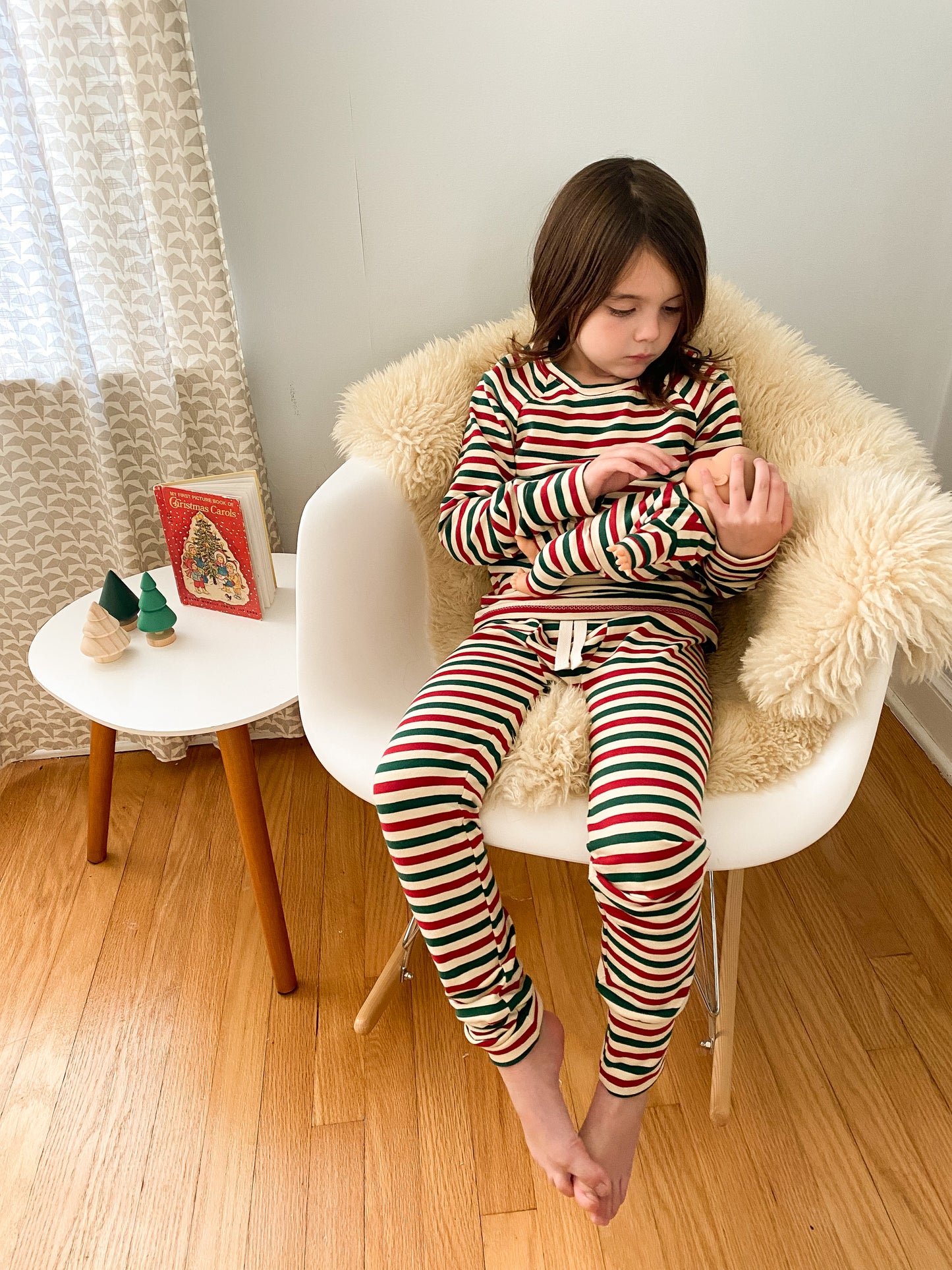 Kid's and Doll's Matching Christmas Jammies