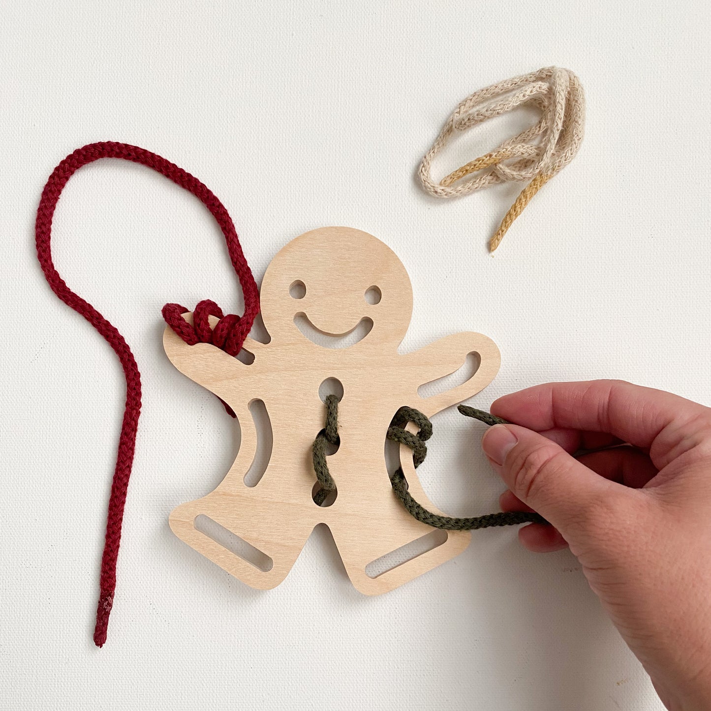 Gingerbread Man Lacing Toy