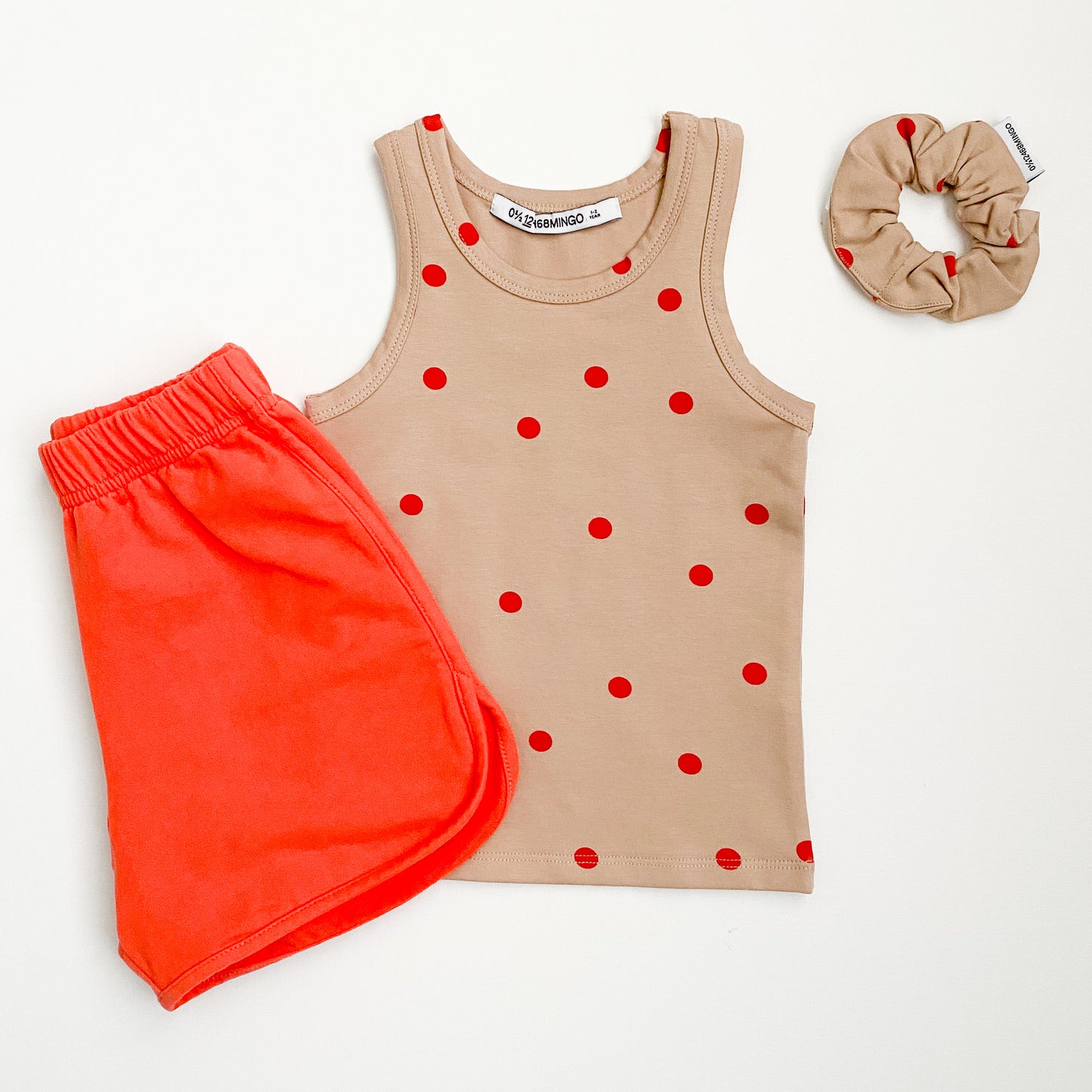 Coral Polka Dot Tank
