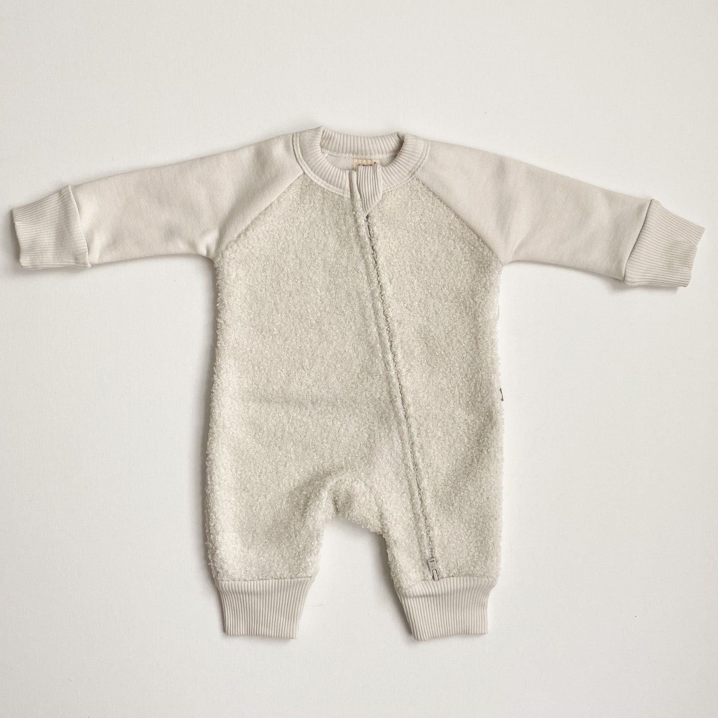 Teddy Bear Jumpsuit, Cream