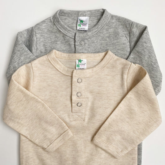 Henley Jumpsuit with Snaps