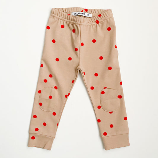 Coral Polka Dot Legging
