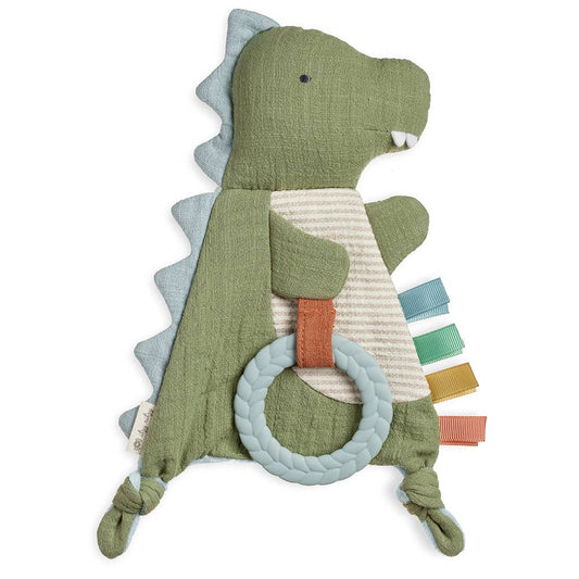 Crinkle Sensory Toy with Teether: Dino