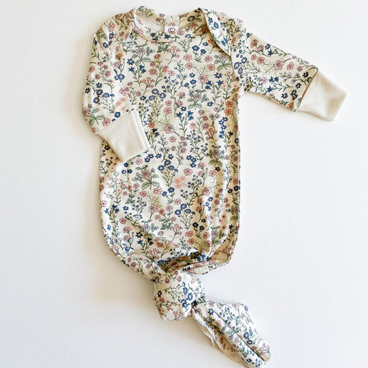 Newborn Gown, Meadow Floral