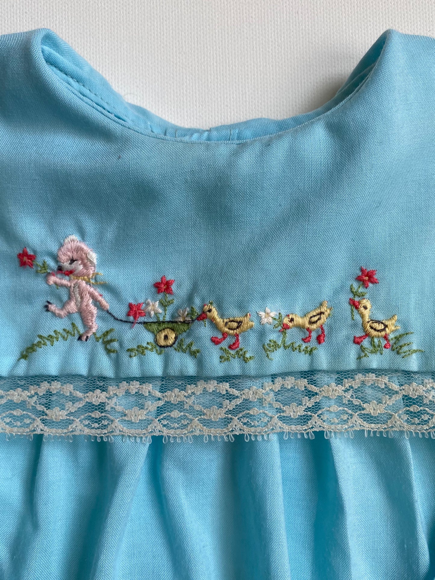 Vintage Embroidered Baby Blouse 12-18M