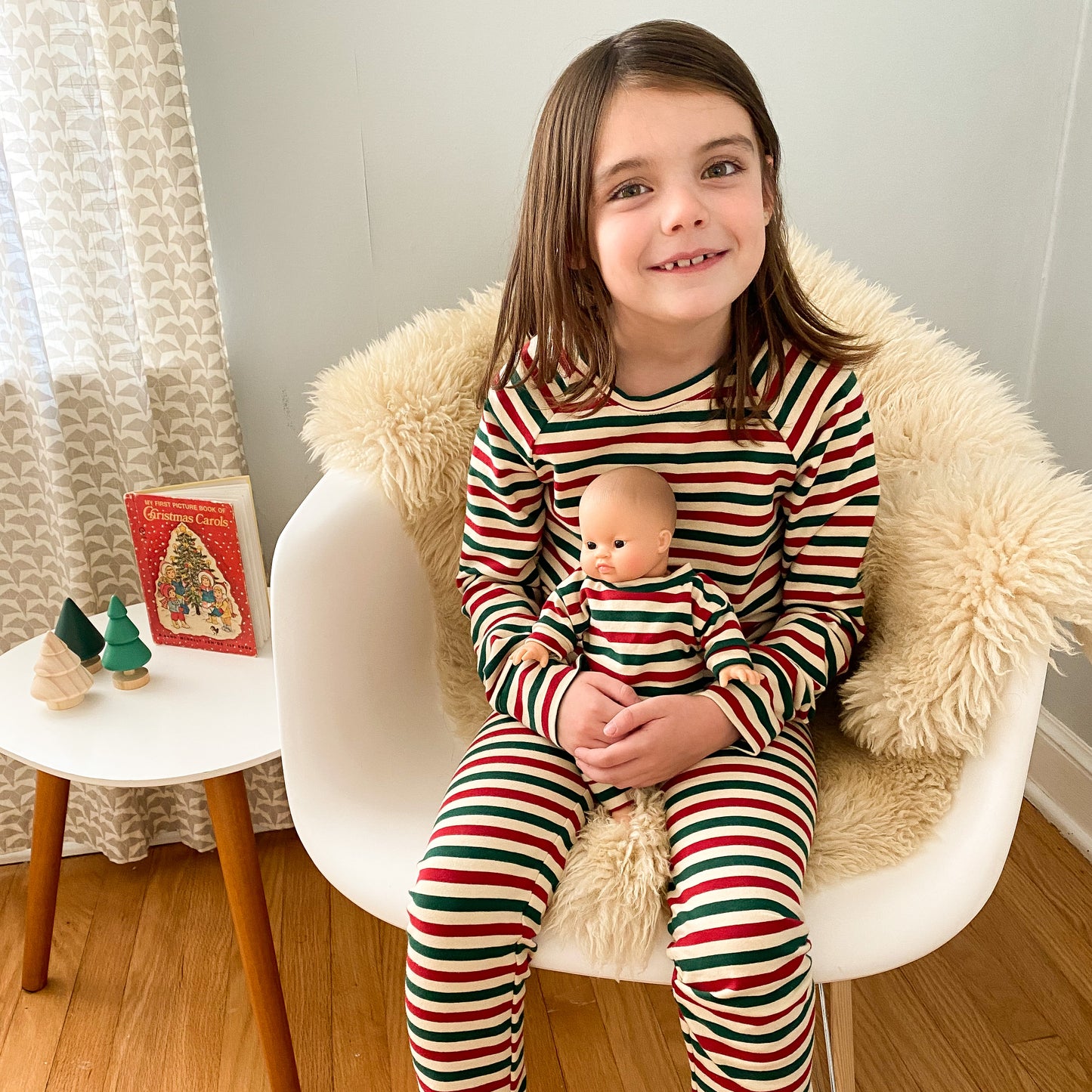 Kid's and Doll's Matching Christmas Jammies