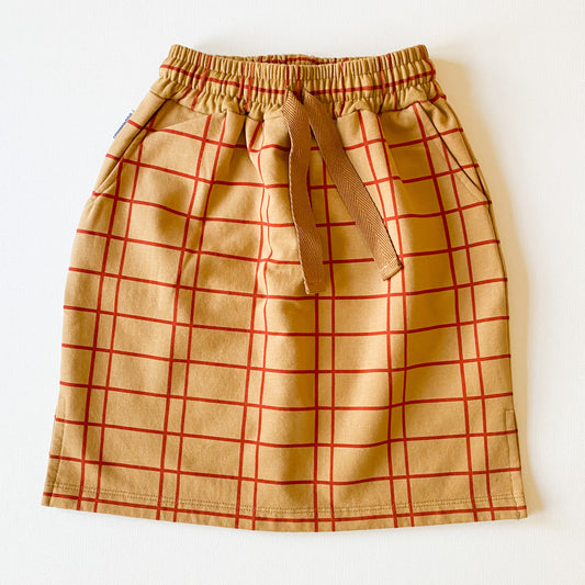 Sweat Skirt, Grid